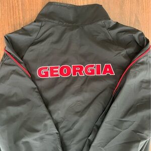 Lightweight Nike NCAA Georgia full-zip. Worn 1 time. Size: medium.